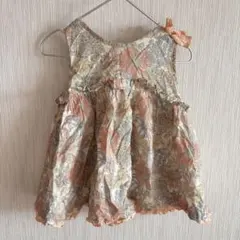 センスオブワンダー　リバティ　花柄　タンクトップ　チュニック　110