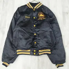 A*O様 USA製 ヴィンテージ USA製 スタジャン 刺繍 ブラック×ゴールド