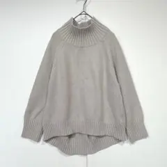 エニィスィス　ニット　セーター　ハイネック　ラグラン　オーバーサイズ　レーヨン混