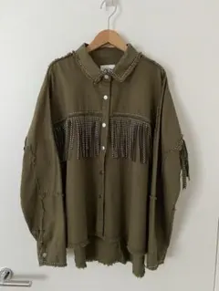 ZARA フリンジデニムジャケット