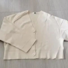 UniqroU ユニクロ メリノブレンド ショートカーディガン　S