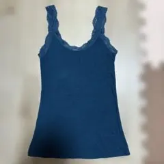 GU キャミソール　グリーン　レース