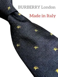 BURBERRY London ホースロゴ　ネクタイ　シルク　イタリア製