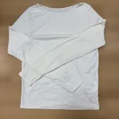 グローバルワーク　シアーボートネック指穴あきＴシャツ　アイボリー08, M