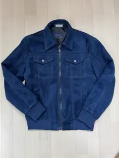 ネイビー ジッパー付き ジャンパー