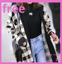 【即日発送】 ニット カーディガン レディース チェック柄 ゆったり おしゃれ