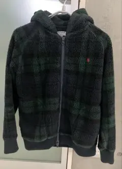 Gymphlex ジムフレックス ボアジャケット パーカー チェック サイズ16