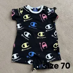 Champion ロンパース 70サイズ 黒