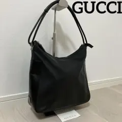 グッチ ヴィンテージ ミニボストン レザー ハンドバッグ 90s