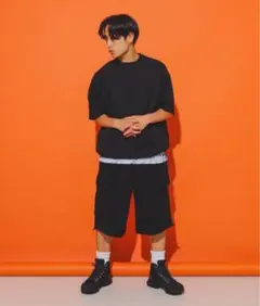 BEAMS スウェット　カーゴ　ハーフパンツ