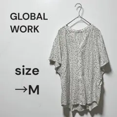 【大特価‼️】グローバルワーク ブラウス シャツ トップス 半袖 カジュアル