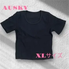 XLサイズ 半袖Tシャツ　ブラック　レディース　オフィス　デート　お出かけ