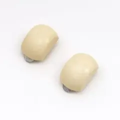 ④ ヴィンテージ イヤリング クリップ式 ベージュ レトロ 大ぶり 上品 希少