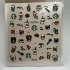 スターバックス ネイル アート シール カフェ 韓国 a026