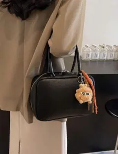 SHEIN ブラック スクエア ハンドバッグ