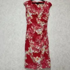 未使用 LAUREN 花柄ワンピース　2 RALPH LAUREN DRESS