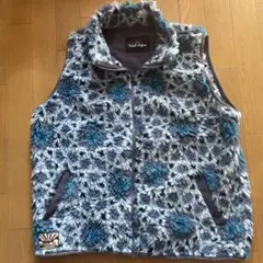 Amina x ogrm フリースベスト 青系