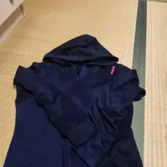 Reebok ネイビー フード付きパーカー