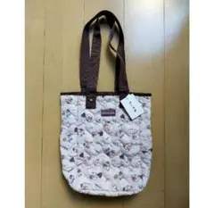 ちいかわ キルティングトートバッグ しまむら ブラウン 総柄 チョコ ハート