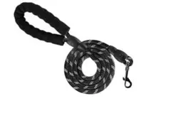 【新品・未使用】リード ブラック 光る 犬 猫 小型犬 中型犬 大型犬用リード♪