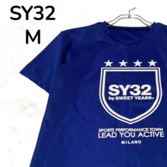 【美品】SY32 by Sweet Years Tシャツ ブルー M 速乾のサムネイル