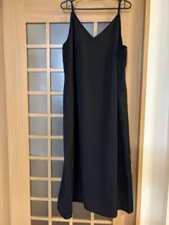 UNIQLO ユニクロ　ブラック キャミワンピース ロング丈　X X L