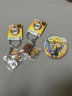 我妻善逸 缶バッジ メタルキーホルダー