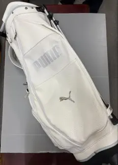 即決可】PUMA GOLF スタンドキャディバッグ ホワイト/ミント 9型