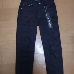 着画あり NO ID. Black coating Destroy skinny - メルカリ
