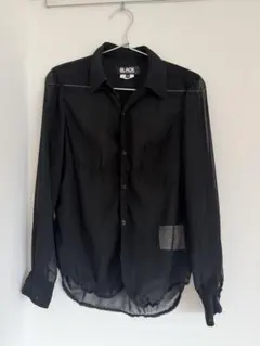 BLACK COMME des GARCONS シースルー長袖シャツ XSのサムネイル