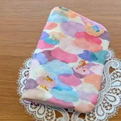 ふわふわガーゼハンカチ⭐️ユキエモン☆くもあられ　ピンク　大きめ☆fuwara ふわふわガーゼハンカチ⭐️ユキエモン☆くもあられ ピンク☆fuwara