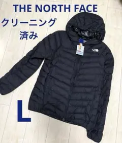 【クリーニング済】ノースフェイス サンダーフーディ Ｌサイズ、ダウン