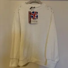 新品　HKWORKS LONDON ニット セーター トップス　ホワイト Lのサムネイル