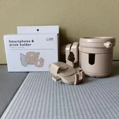 3coins スマートフォン＆ドリンクホルダー ベージュ
