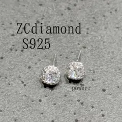 銀　シルバー　ジルコニア　ダイヤ　上品　ピアス　アクセサリー　華奢　高級　925