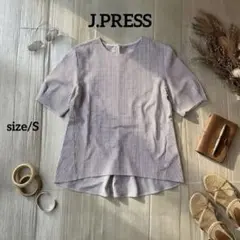 J.PRESS／ストライプカットソーブラウス／涼しげ／WEB限定カラー／Sのサムネイル