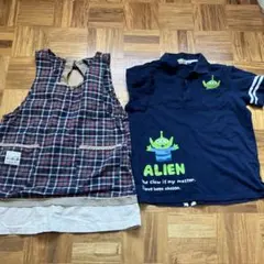 保育士エプロン　ポロシャツ