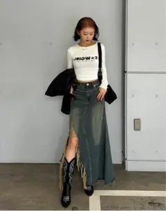 Trifle デニム ロングスカート