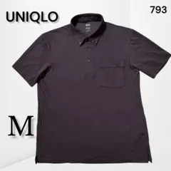 【ユニクロ】 エアリズムポロシャツ M 吸汗速乾 ネイビー