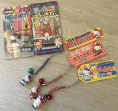 ハローキティ　ご当地　根付けストラップ　大阪限定　5個セット