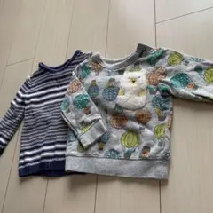 90㎝トレーナー&セーター　2枚セット
