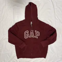 GAP 裏ボア　ジップアップパーカー ボルドー XL
