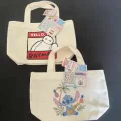 ベイマックス＆スティッチ キャンバスバッグ