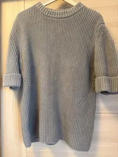 CLANE OVER HALF SLEEVE KNIT TOPS