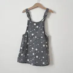 ZARAザラデニムジャンパースカート110cmマーガレット花柄