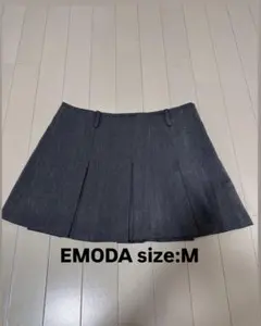 EMODA グレー プリーツミニスカート