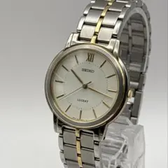 SEIKO LUCENT 5E21-6E90 コンビ クォーツ 電池交換5月