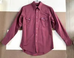 Wrangler 長袖ウエスタンシャツ バーガンディのサムネイル