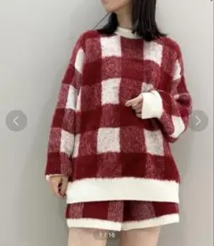 ジェラートピケ gelatopique ギンガムチェック ルームウェア セット