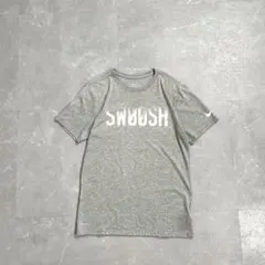 NIKE tシャツ swoosh グレー メンズL DRI-FIT テック 短丈